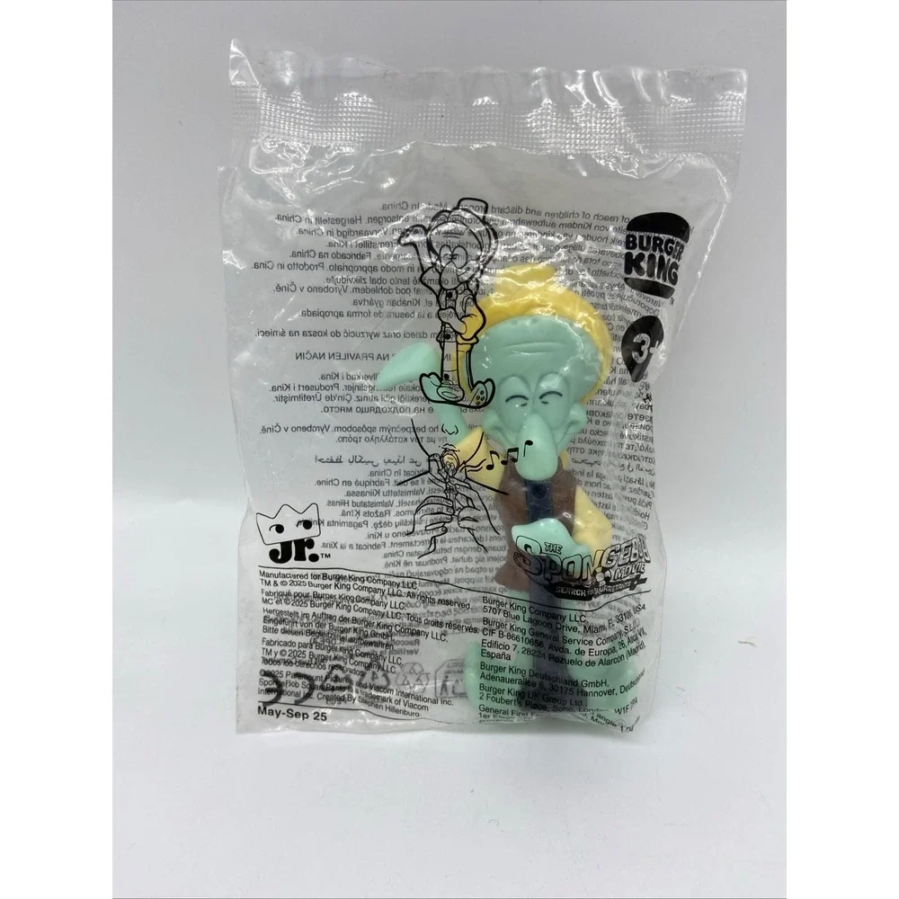 Burger King Toy Squidward Green SpongeBob Movie Search for SquarePants 2025